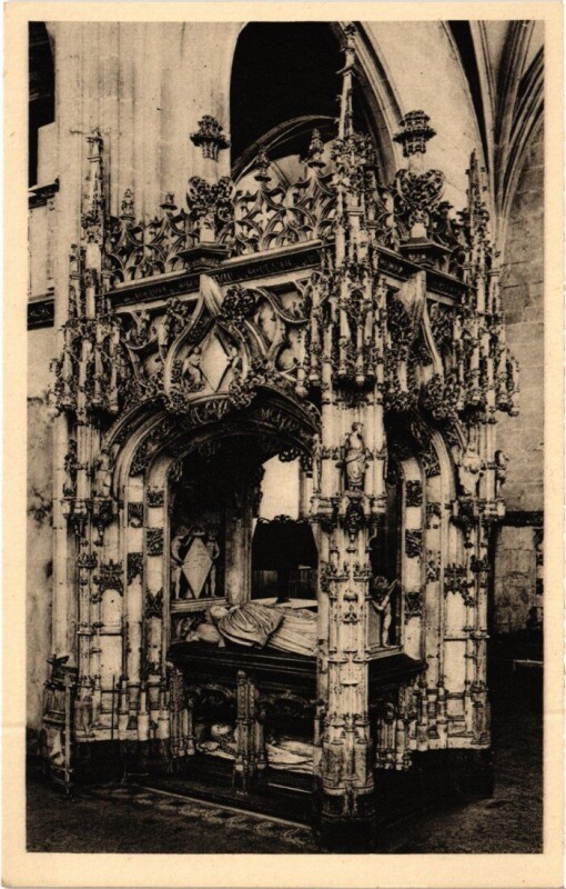Carte postale ancienne Bourg-en-Bresse L'Eglise de Brou - Tombeau à Bourg-en-Bresse