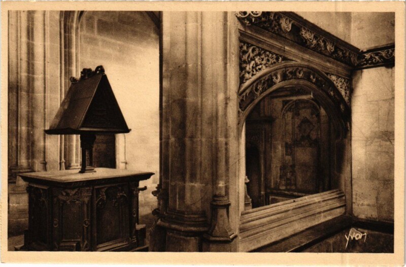 Carte postale ancienne Bourg-en-Bresse L'Eglise de Brou - Oratoire à Bourg-en-Bresse