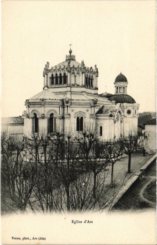 Carte postale ancienne Ars-sur-Formans Eglise à Ars-sur-Formans