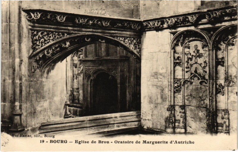 Carte postale ancienne Bourg-en-Bresse L'Eglise de Brou - Oratoire à Bourg-en-Bresse