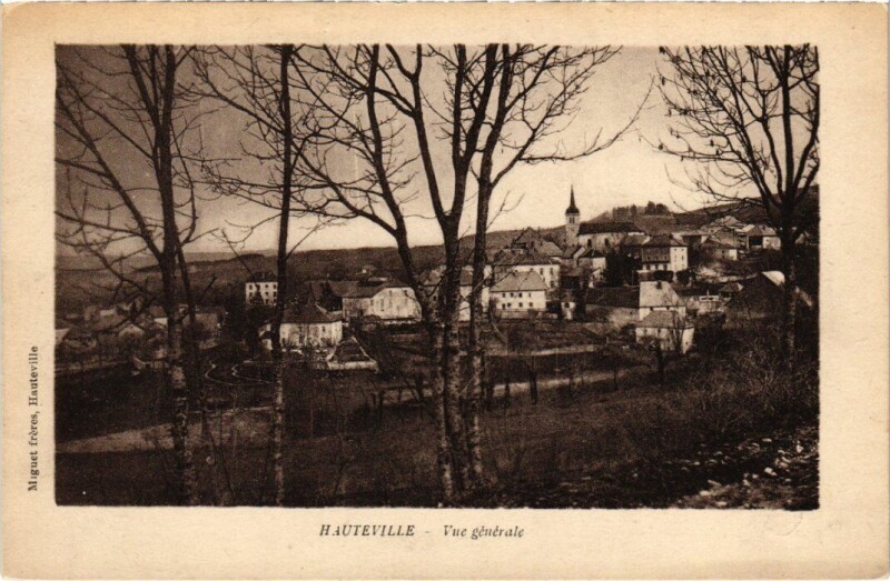Carte postale ancienne Hauteville-Lompnes Vue Generale