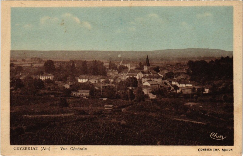 Carte postale ancienne Ceyzeriat Vue Generale