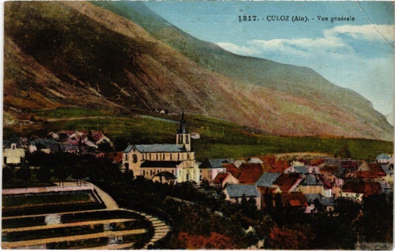 Carte postale ancienne Culoz Vue Generale à Culoz