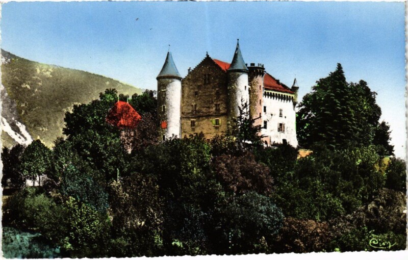 Carte postale ancienne Culoz Chateau de Montevran de la Flechere à Culoz