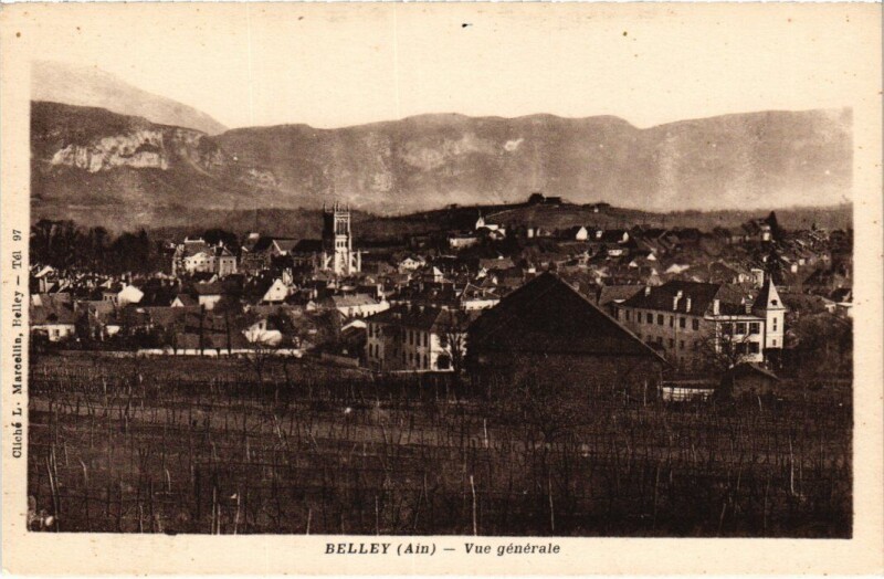 Carte postale ancienne Belley Vue Generale à Belley