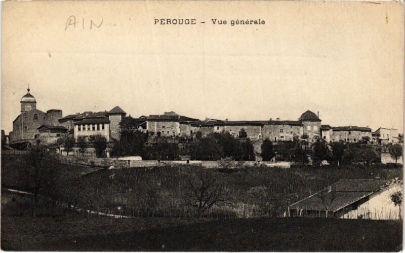 Carte postale ancienne Perouges Vue Generale