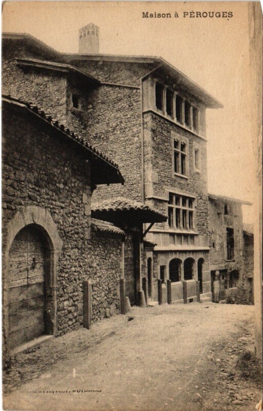 Carte postale ancienne Perouges Maison