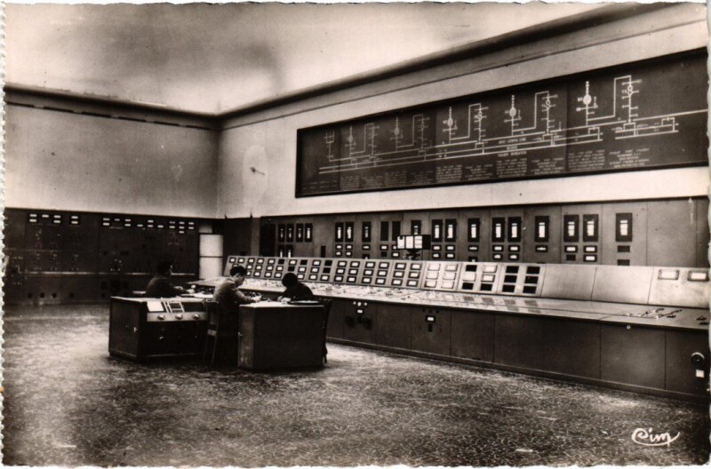 Carte postale ancienne Genissiat Centrale Leon Perrier