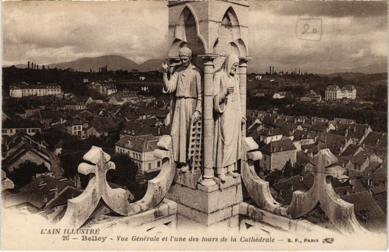Carte postale ancienne Belley Vue Generale à Belley