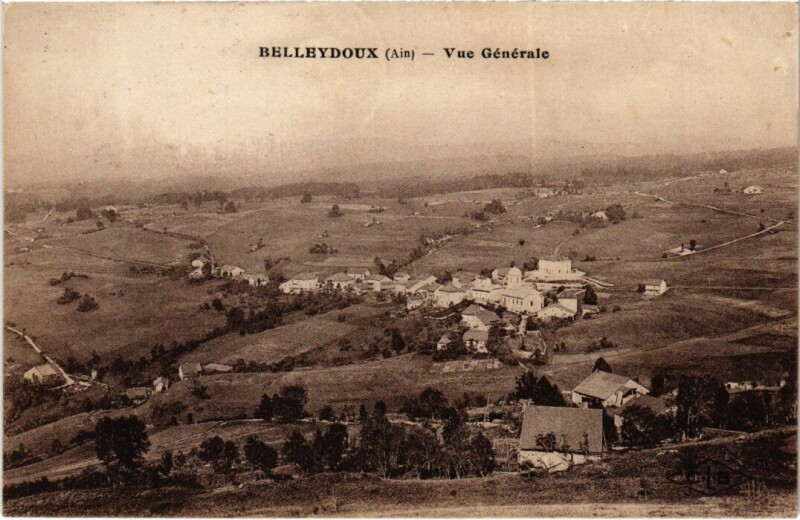 Carte postale ancienne Belleydoux Vue Generale à Belley