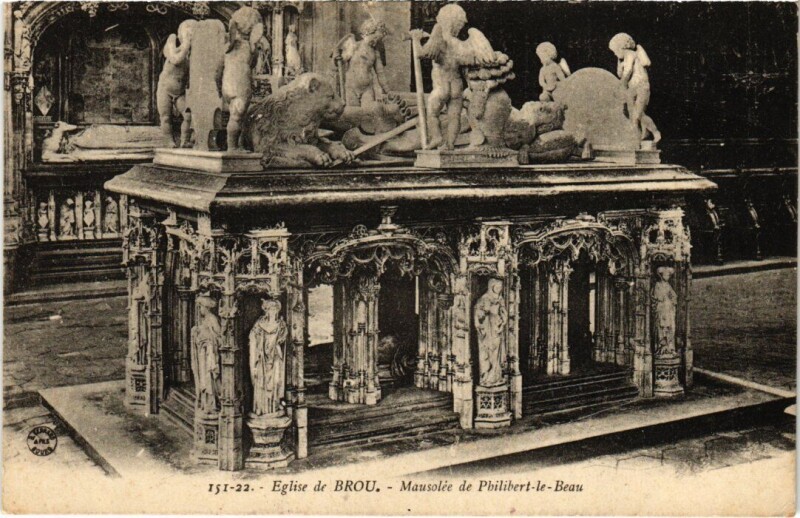 Carte postale ancienne Bourg-en-Bresse L'Eglise de Brou - Mausolee à Bourg-en-Bresse