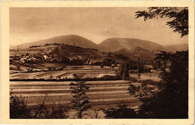 Carte postale ancienne Chazey Vue prise de la Route de Belley à Belley
