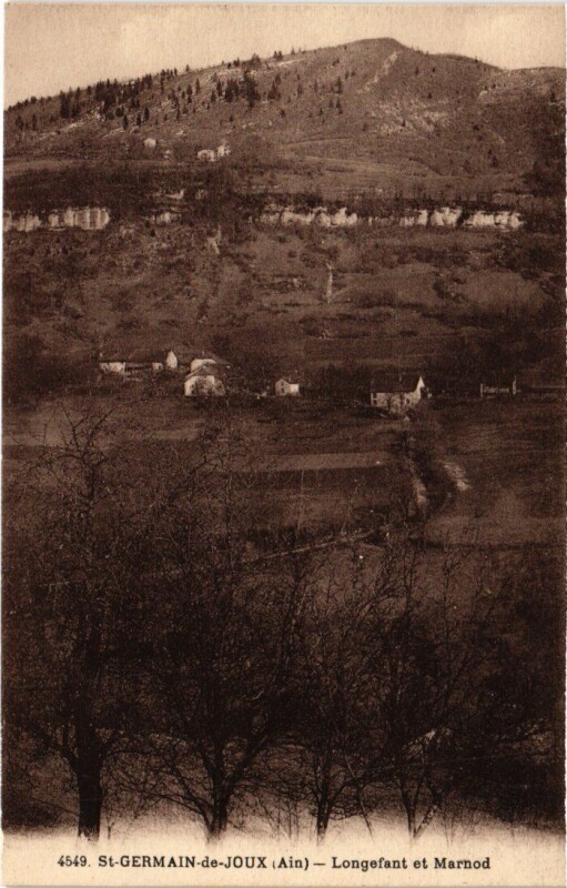 Carte postale ancienne Saint-Germain-de-Joux Longefant et Marnod à Saint-Germain-de-Joux