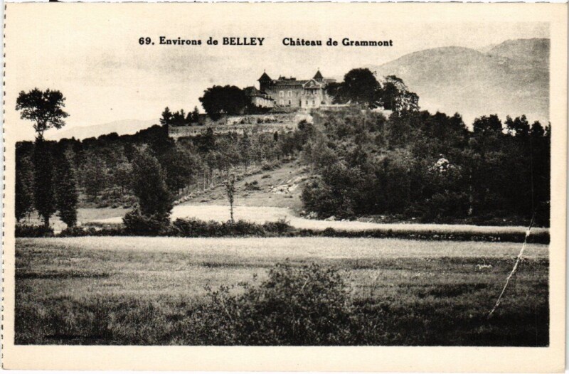 Carte postale ancienne Environs de Belley Chateau de Grammont à Belley