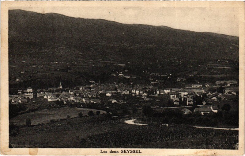 Carte postale ancienne Seyssel Les Deux Seyssel - Panorama à Seyssel