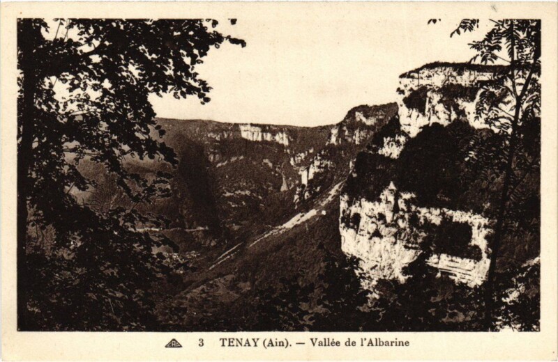 Carte postale ancienne Tenay Vallee de l'Albarine à Tenay