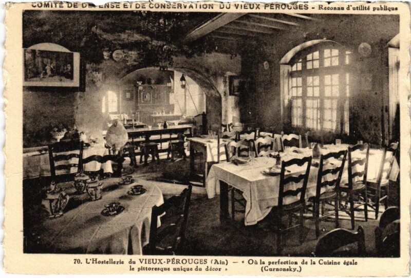 Carte postale ancienne Perouges Hostellerie