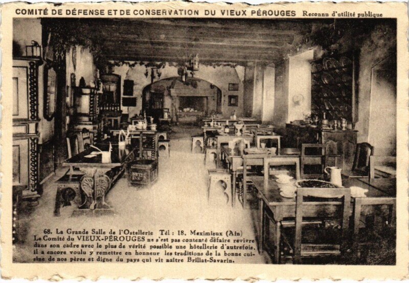 Carte postale ancienne Perouges Grande Salle de l'Hostellerie