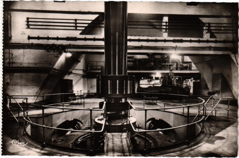 Carte postale ancienne Genissiat Centrale Leon Perrier