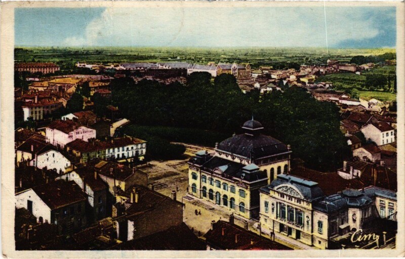 Carte postale ancienne Bourg-en-Bresse Vue Panoramique à Bourg-en-Bresse