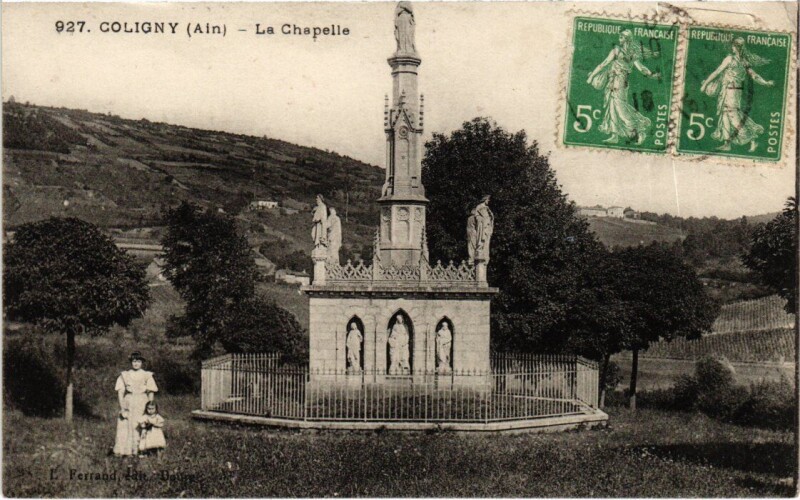 Carte postale ancienne Coligny La Chapelle à Coligny