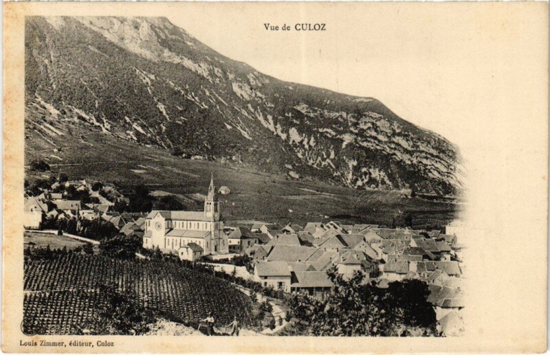 Carte postale ancienne Culoz Vue Generale à Culoz