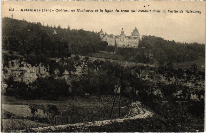 Carte postale ancienne Artemare Chateau de Machuraz à Artemare