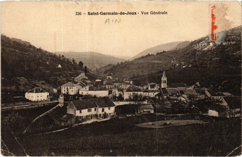 Carte postale ancienne Saint-Germain-de-Joux Vue Generale à Saint-Germain-de-Joux