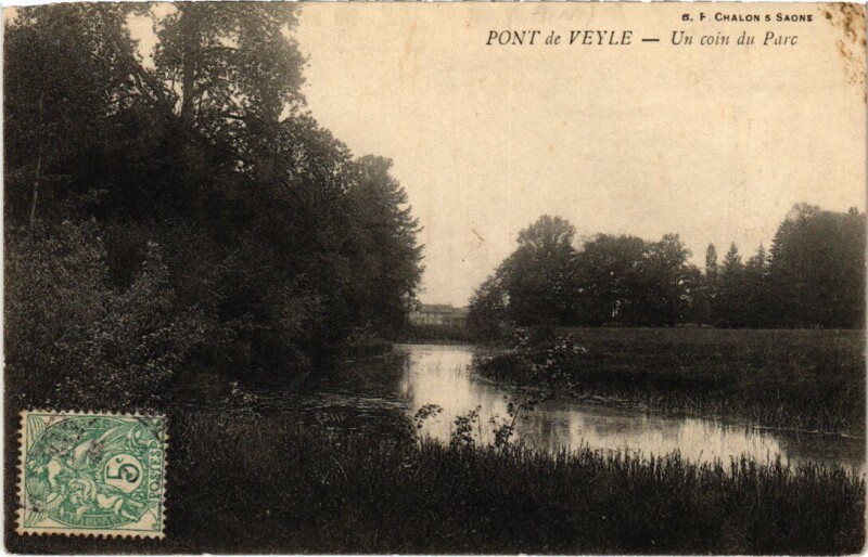 Carte postale ancienne Pont-de-Veyle Un Coin du Parc à Pont-de-Veyle