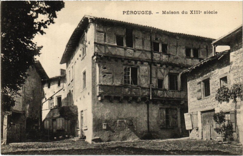 Carte postale ancienne Perouges Maison