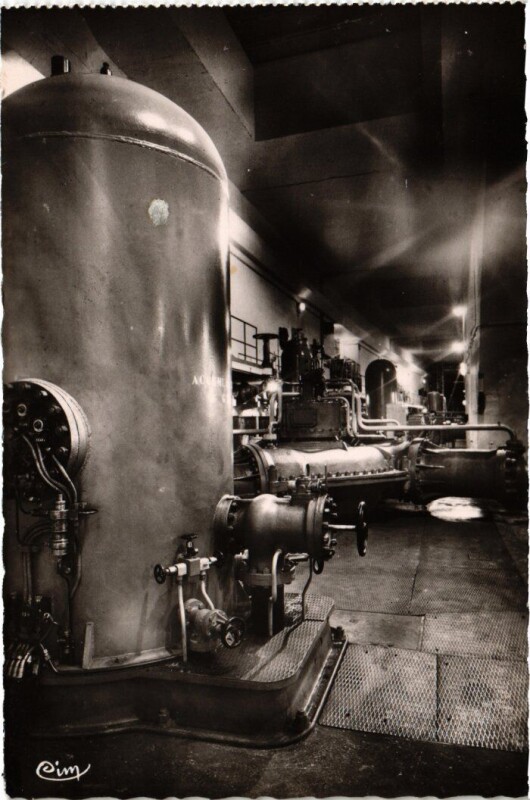 Carte postale ancienne Genissiat Centrale Leon Perrier