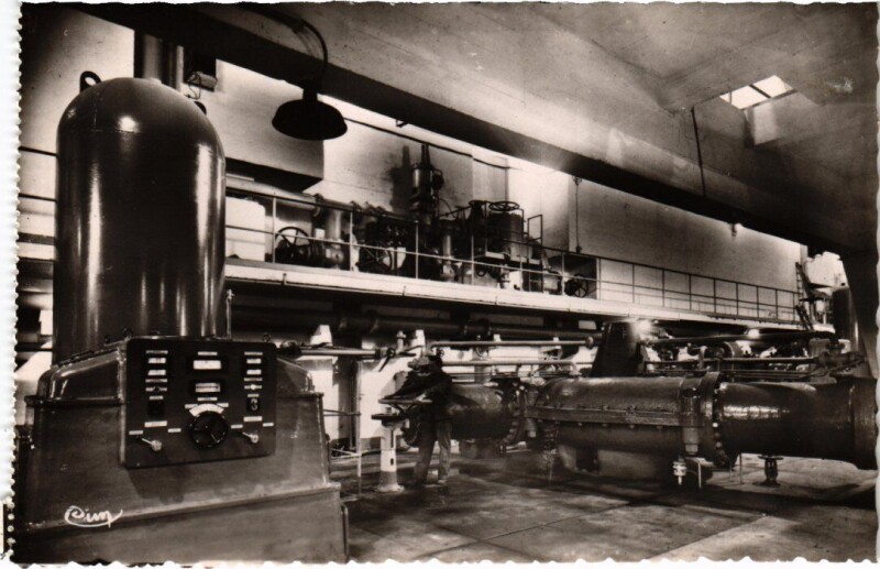 Carte postale ancienne Genissiat Centrale Leon Perrier