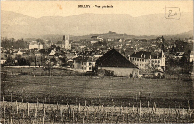 Carte postale ancienne Belley Vue Generale à Belley