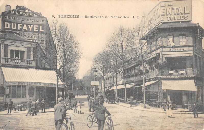 Carte postale ancienne Suresnes - Boulevard De Versailles à Suresnes