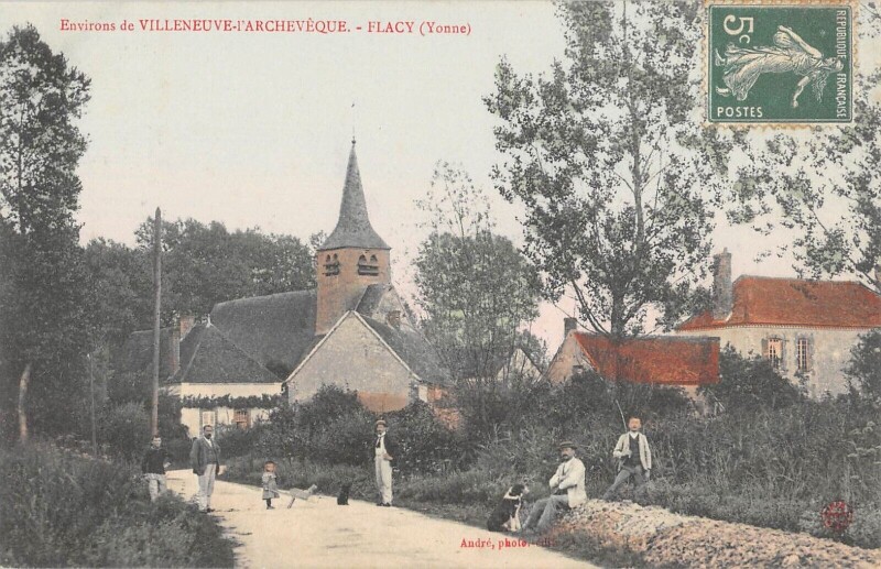 Carte postale ancienne Environs De Villeneuve L'Archeveque / Flacy à Flacy