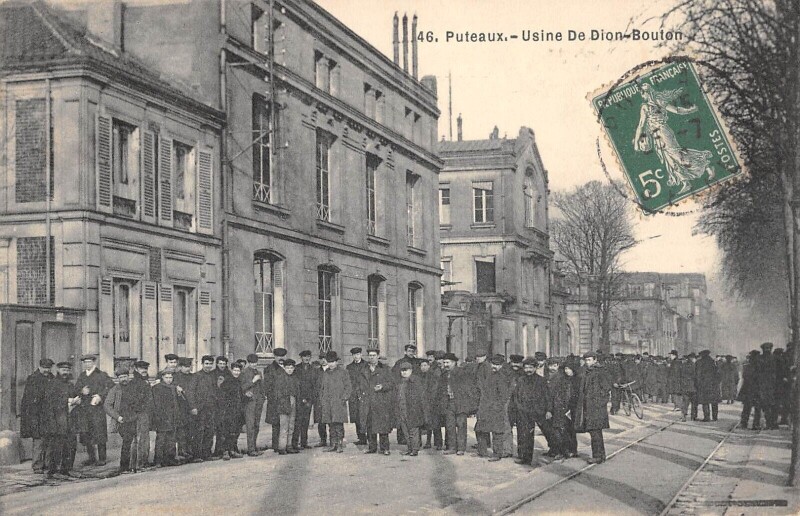 Carte postale ancienne Puteaux - Usine De Dion Bouton à Puteaux