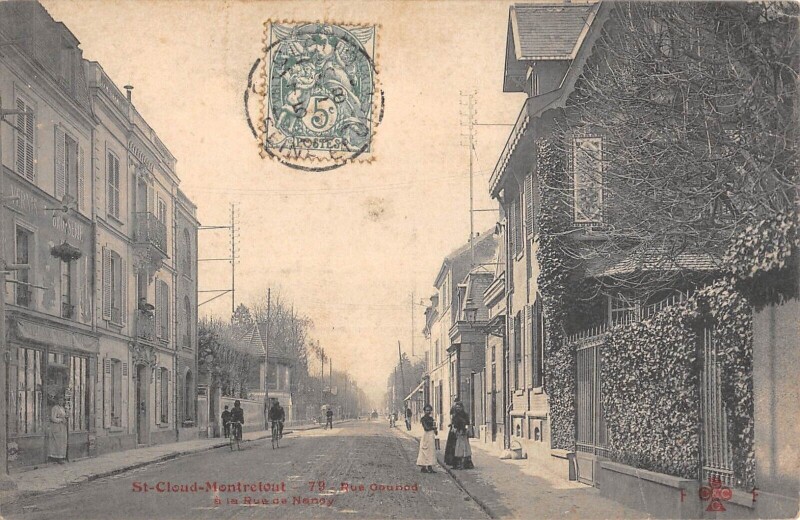 Carte postale ancienne Saint Cloud - Montretout - Rue Gounod Et Rue De Nancy à Saint-Cloud