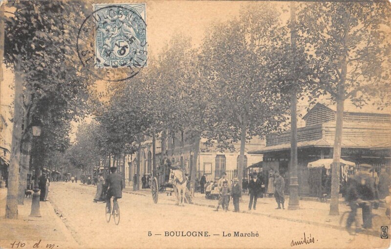 Carte postale ancienne Boulogne - Le Marche