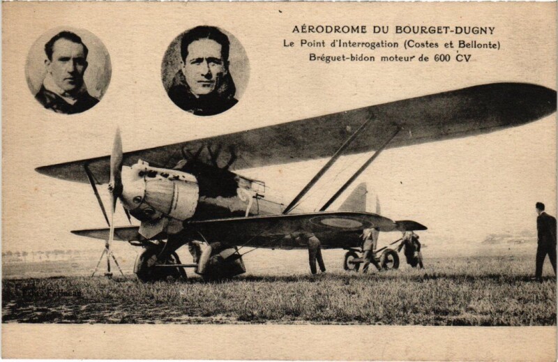 Carte postale ancienne Le Bourget Le Point d'Interrogation au Bourget