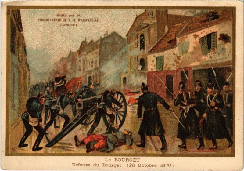 Carte postale ancienne Le Bourget Defense du Bourget au Bourget