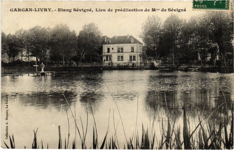 Carte postale ancienne Livry Gargan Etang Sevigne à Livry-Gargan