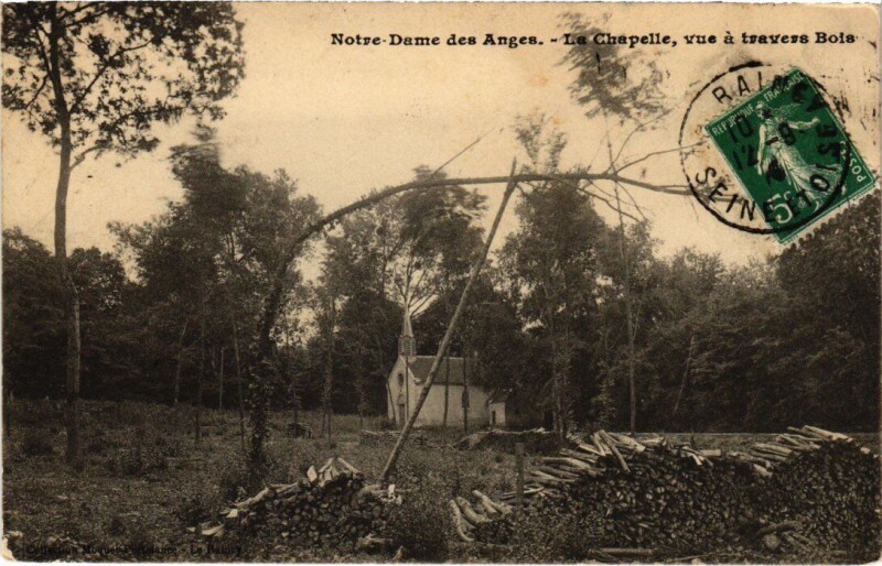 Carte postale ancienne Clichy Notre Dame des Anges La Chapelle