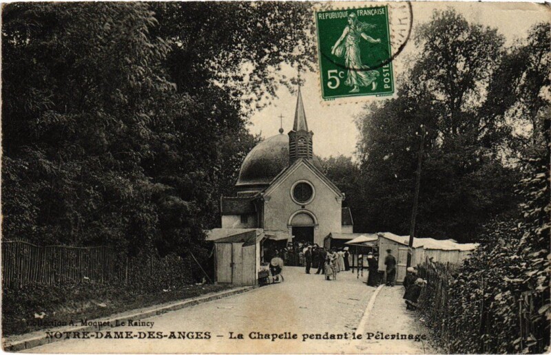 Carte postale ancienne Clichy Notre Dame des Anges La Chapelle