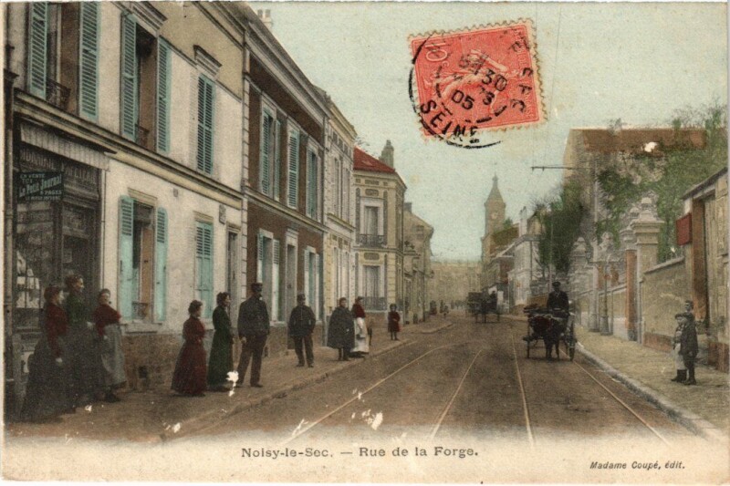 Carte postale ancienne Noisy le Sec Rue de la Forge à Noisy-le-Sec