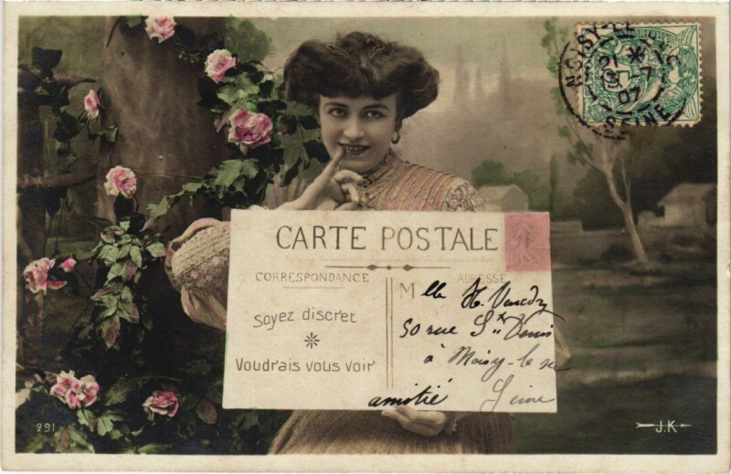 Carte postale ancienne Noisy le Sec souvenir à Noisy-le-Sec