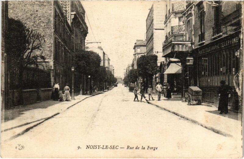 Carte postale ancienne Noisy le Sec Rue de la Forge à Noisy-le-Sec