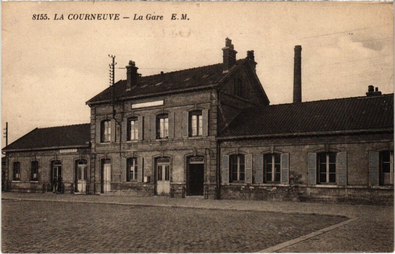 Carte postale ancienne La Courneuve La Gare à La Courneuve