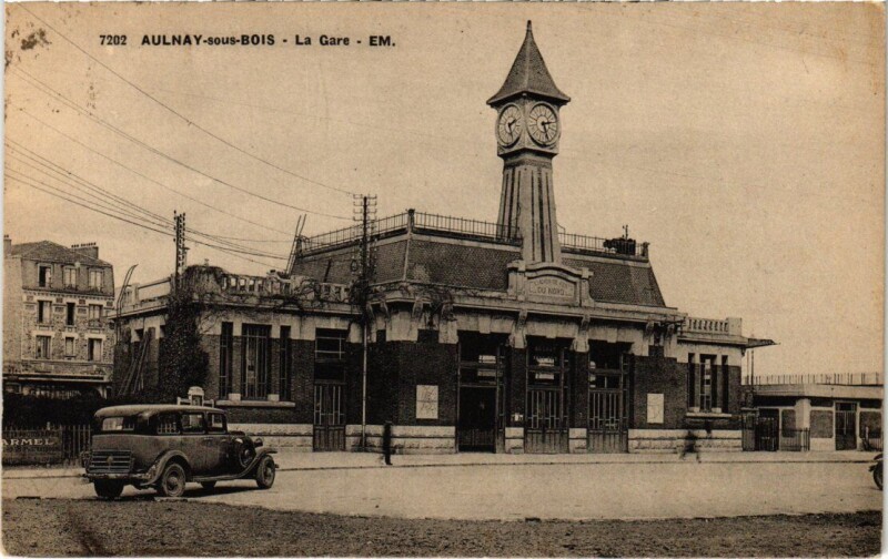 Carte postale ancienne Aulnay La Gare