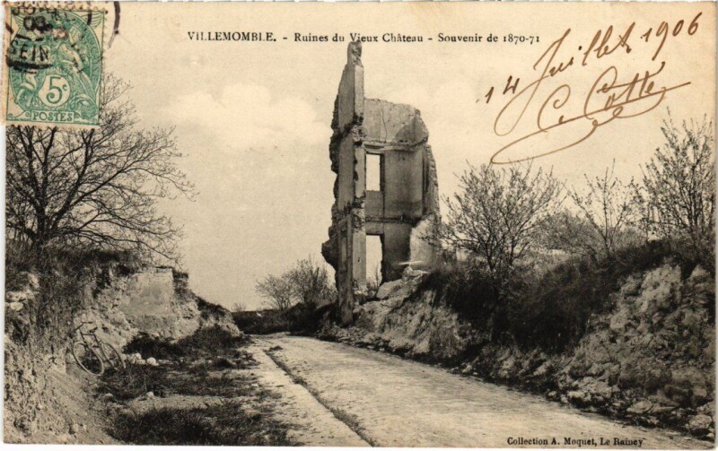 Carte postale ancienne Villemomble Ruines du Chateau à Villemomble