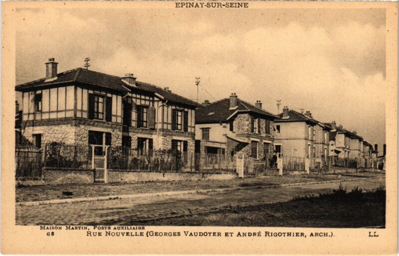 Carte postale ancienne Epinay Rue Nouvelle